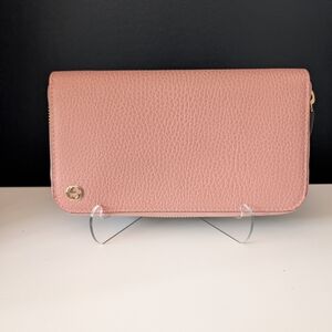 Elegant Pink Leather Wallet
